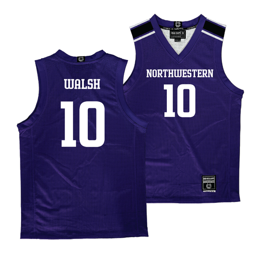 Northwestern Women's Purple Basketball Jersey - Caileigh Walsh | #10