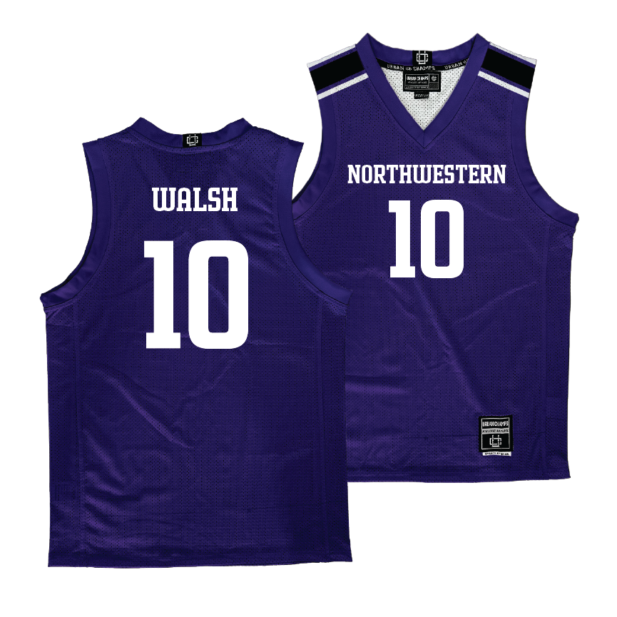 Northwestern Women's Purple Basketball Jersey - Caileigh Walsh #10
