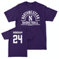 Northwestern Men's Basketball Purple Arch Tee  - KJ Windham