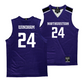 Northwestern Men's Purple Basketball Jersey  - KJ Windham