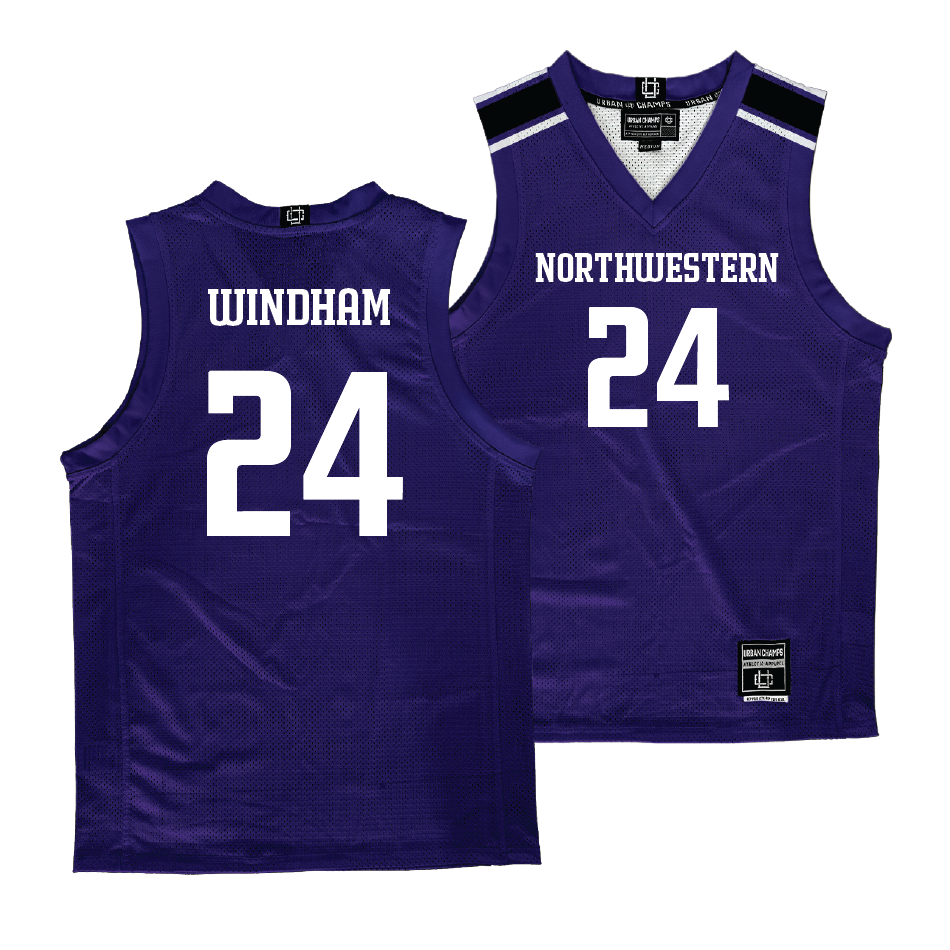 Northwestern Men's Purple Basketball Jersey  - KJ Windham