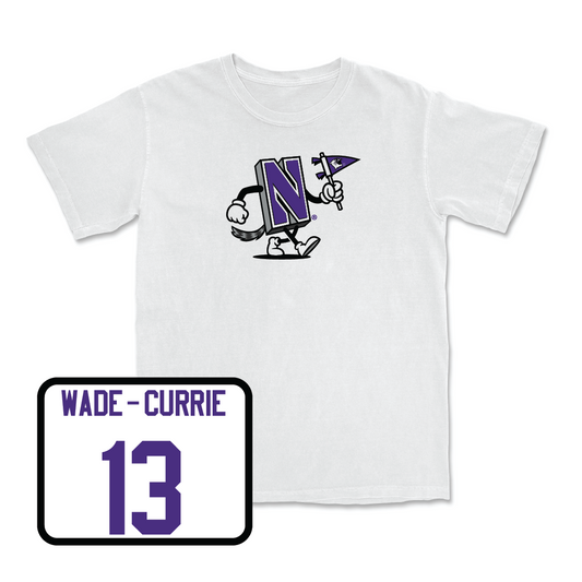 Women's Fencing White Mascot Comfort Colors Tee - Ava Wade-Currie