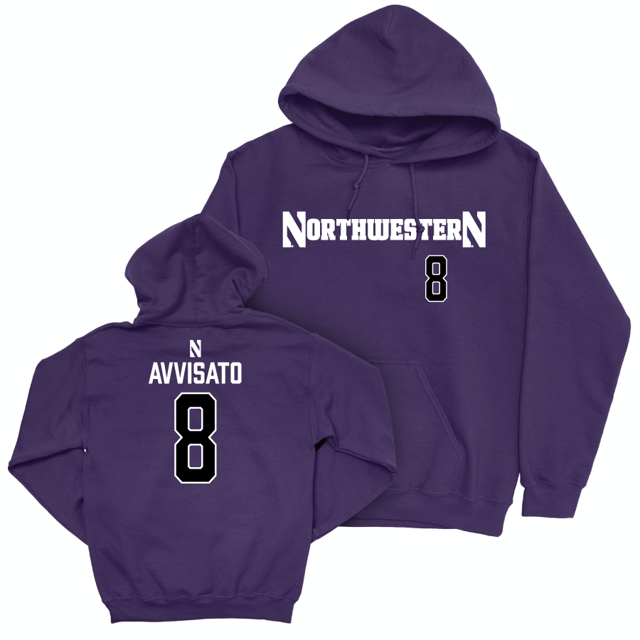 Northwestern Softball Purple Sideline Hoodie  - Kaylie Avvisato