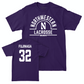 Northwestern Women's Lacrosse Purple Arch Tee  - Grace Fujinaga