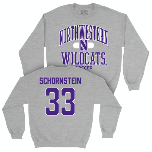 Northwestern Women's Soccer Sport Grey Classic Crew  - Tanna Schornstein