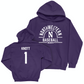 Northwestern Baseball Purple Arch Hoodie  - Preston Knott