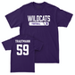 Northwestern Football Purple Staple Tee  - Jack Trautmann