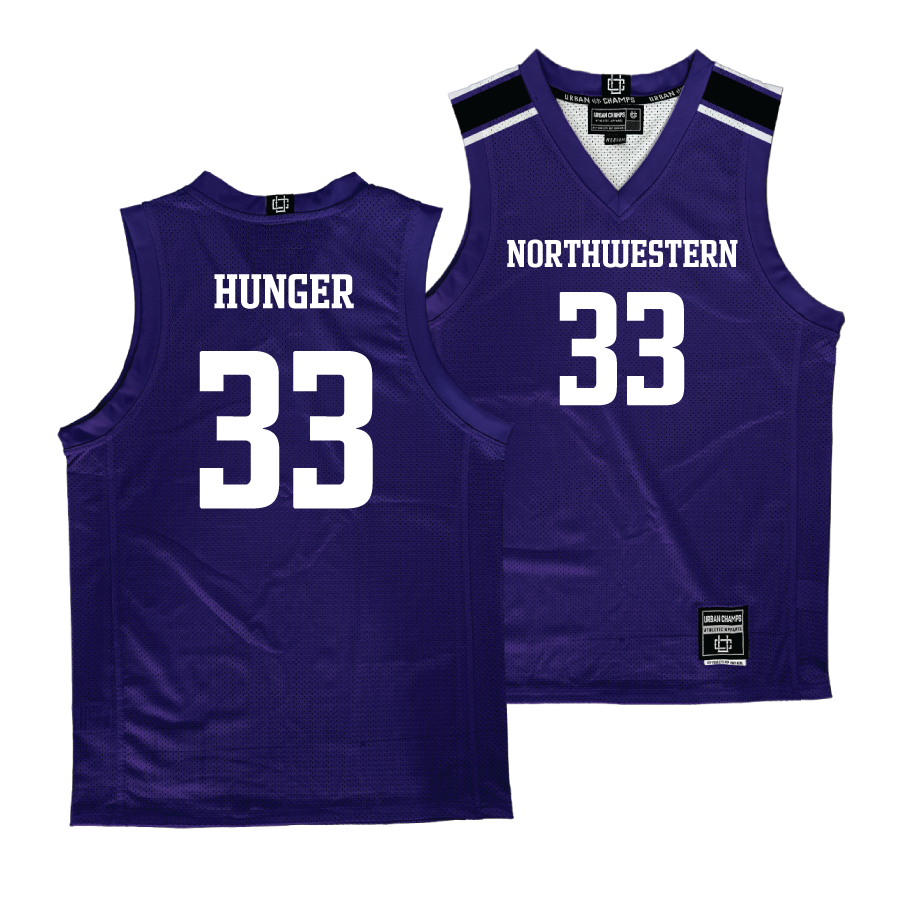 Northwestern Men's Purple Basketball Jersey  - Luke Hunger