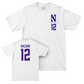 Northwestern Women's Volleyball White Logo Comfort Colors Tee  - Buse Hazan