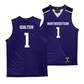 Northwestern Women's Purple Basketball Jersey  - Xamiya Walton