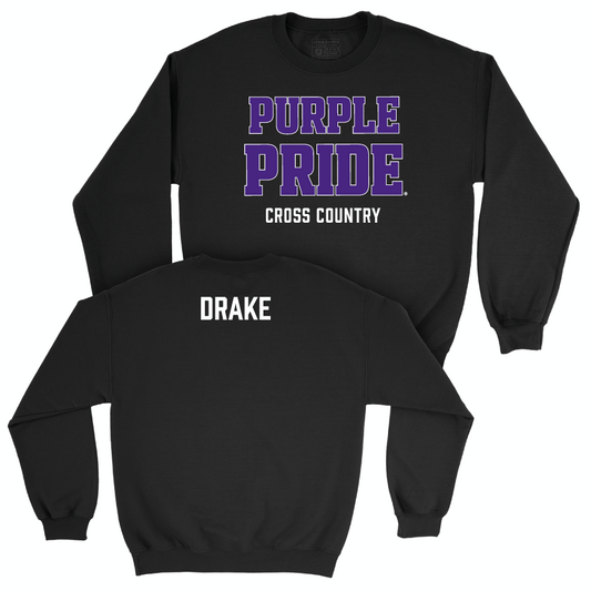 Northwestern Women's Cross Country Black Purple Pride Crew  - Cary Drake