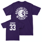 Northwestern Men's Basketball Purple Hardwood Tee  - Luke Hunger