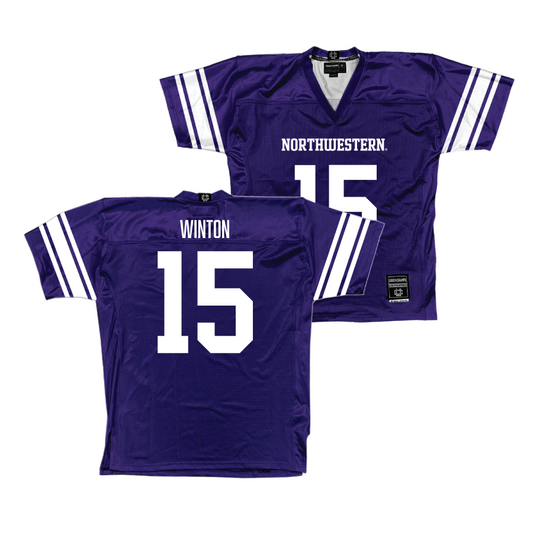 Purple Northwestern Football Jersey  - Sean Winton