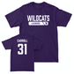 Northwestern Women's Lacrosse Purple Staple Tee  - Mary Carroll