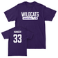 Northwestern Men's Basketball Purple Staple Tee  - Luke Hunger