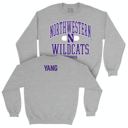 Northwestern Men's Tennis Sport Grey Classic Crew  - Vincent Yang