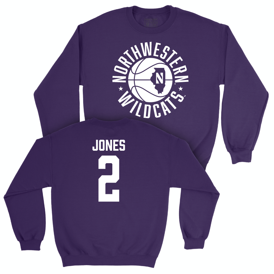 Northwestern Women's Basketball Purple Hardwood Crew  - Kyla Jones