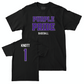 Northwestern Baseball Black Purple Pride Tee  - Preston Knott