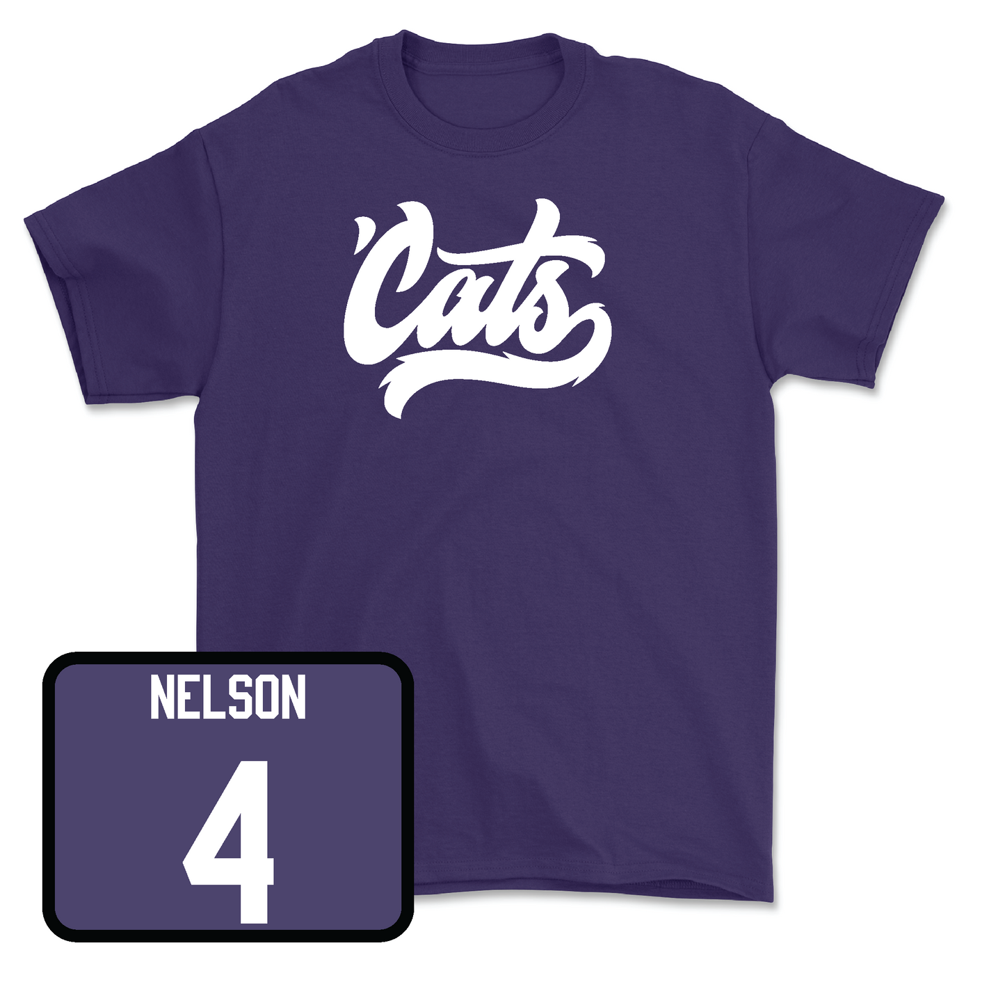 Purple Softball 'Cats Tee