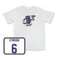 Women's Volleyball White Mascot Comfort Colors Tee