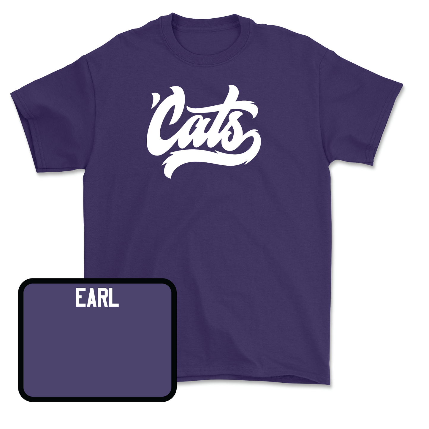 Purple Track & Field 'Cats Tee