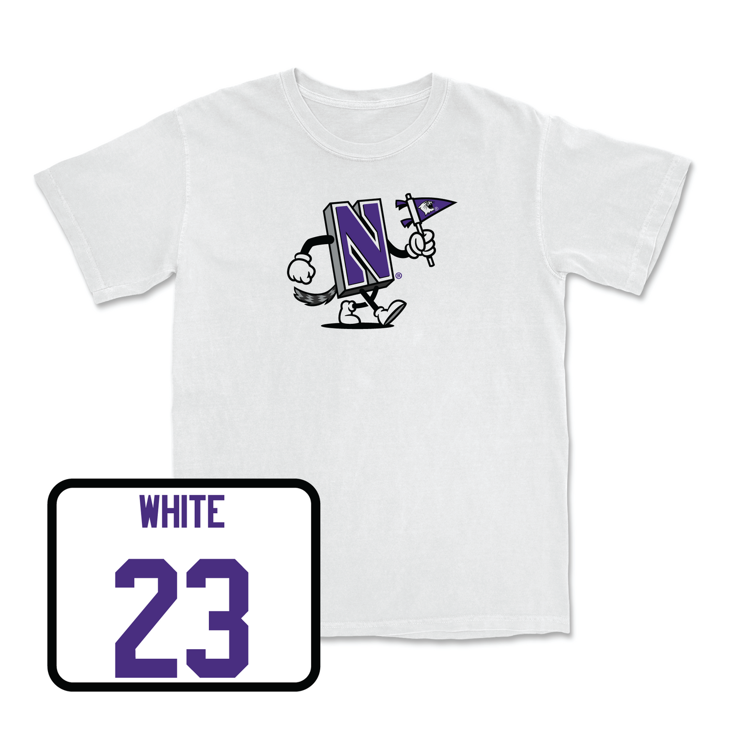 Women's Lacrosse White Mascot Comfort Colors Tee